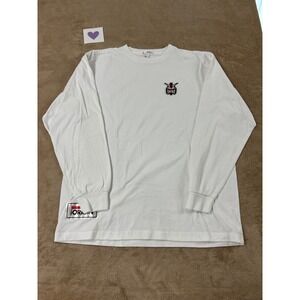 Capsule Corp Mobile Suit Gundam RX-78-2 Shirt Mens Large White Graphic L/S EUC